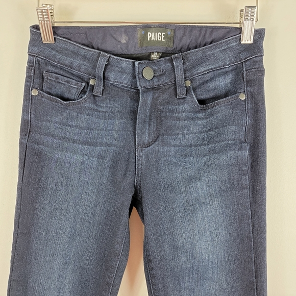 Paige Skyline Skinny Mid Rise Jeans Everdeen - Picture 2 of 8